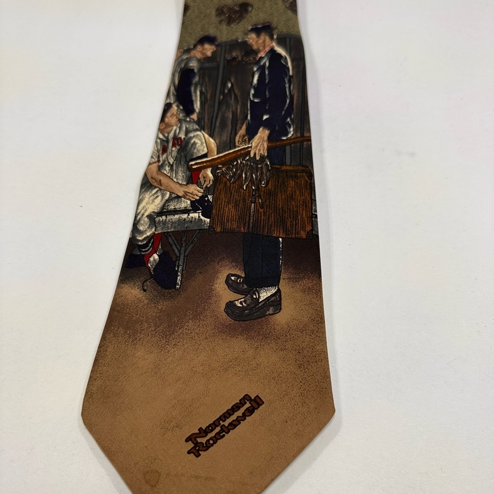 Norman Rockwell Illustrated Tie